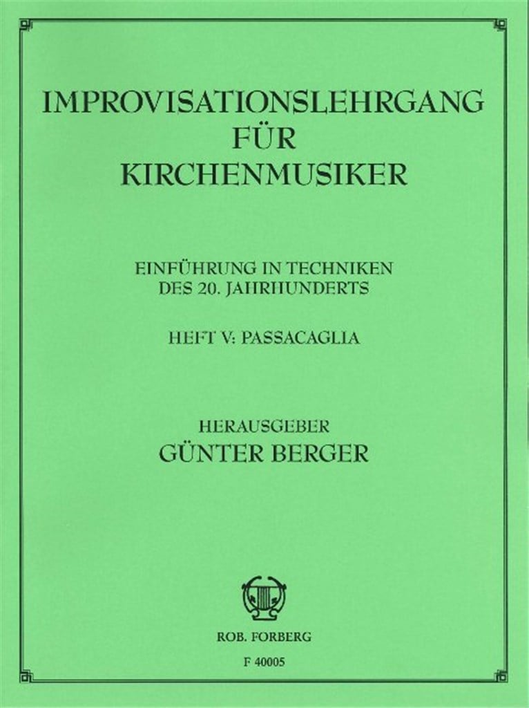 Improvisationslehrgang für Kirchenmusiker Heft 5